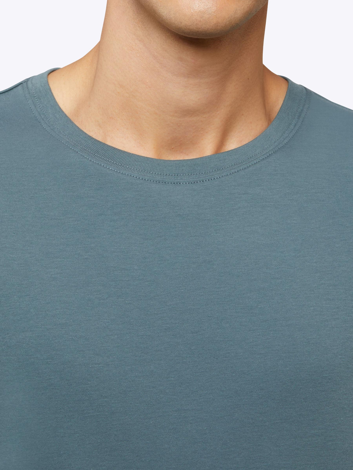 Interknit Pima Cotton Tee | Petrol Signature-Fit
