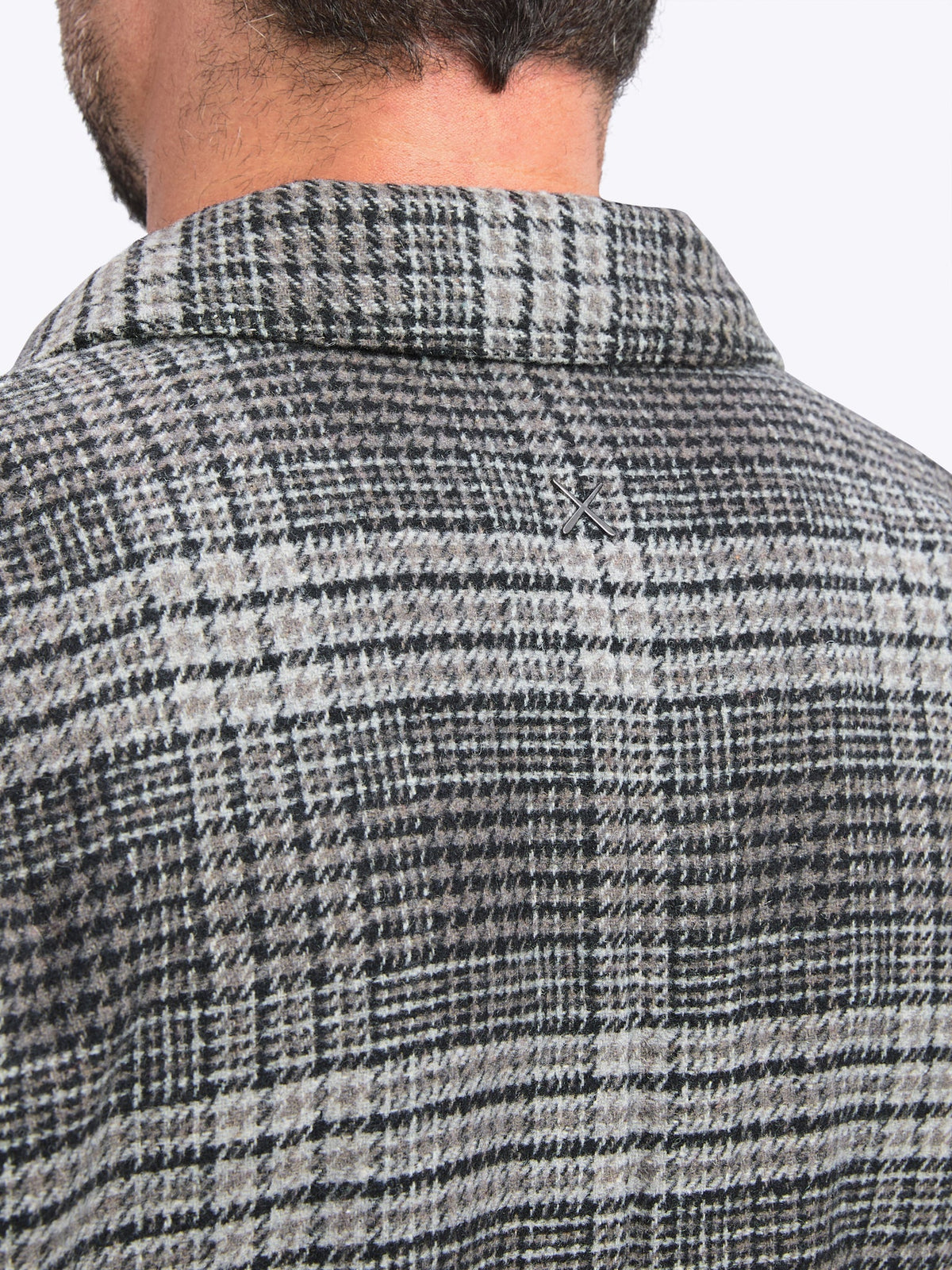 Horizon Tweed Shacket | Steel Plaid Classic-Fit