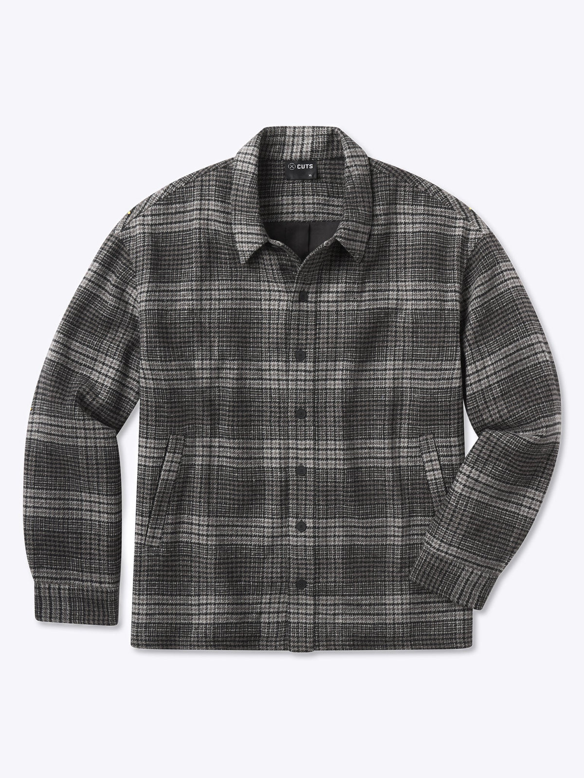Horizon Tweed Shacket | Steel Plaid Classic-Fit