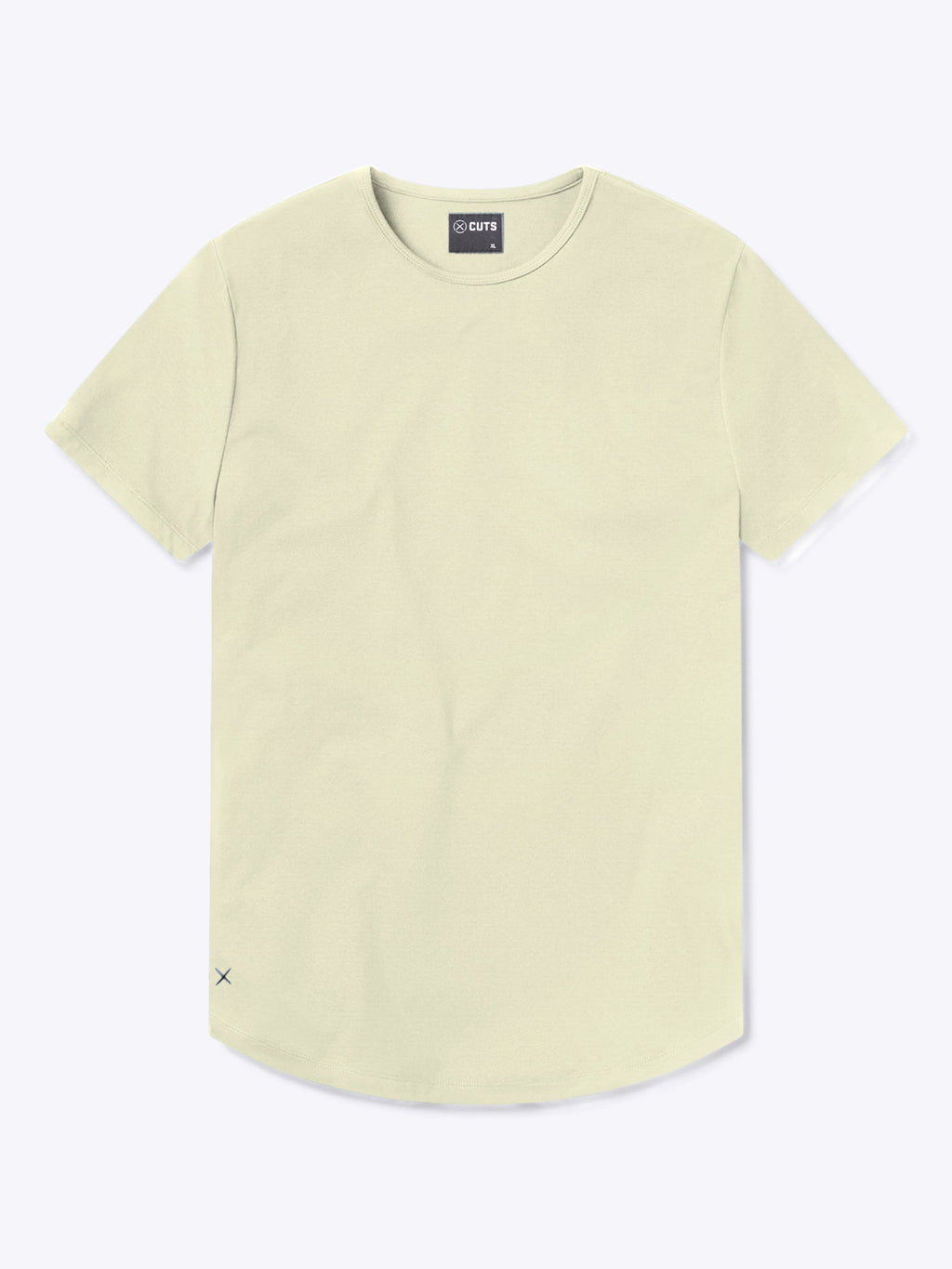AO Curve-Hem Tee | Oyster White Signature-Fit PYCA Pro®