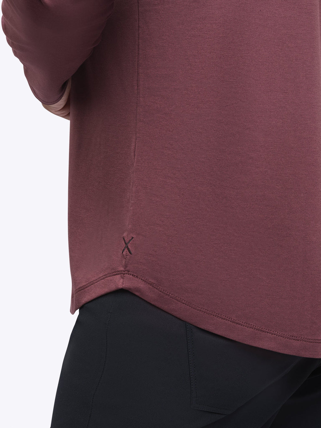 AO Long Sleeve Henley Curve-Hem | Port Signature-fit PYCA Pro®