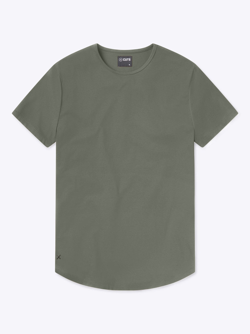 AO Curve-Hem Tee | Gunmetal Signature-Fit PYCA Pro®