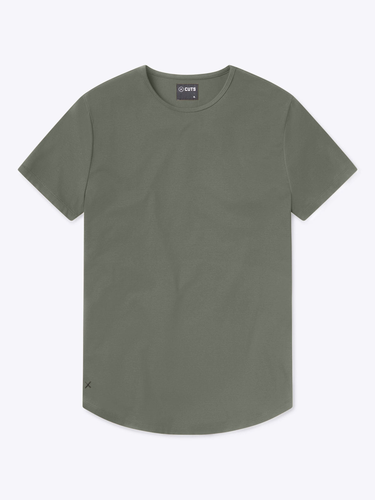 AO Curve-Hem Tee | Gunmetal Signature-Fit PYCA Pro®