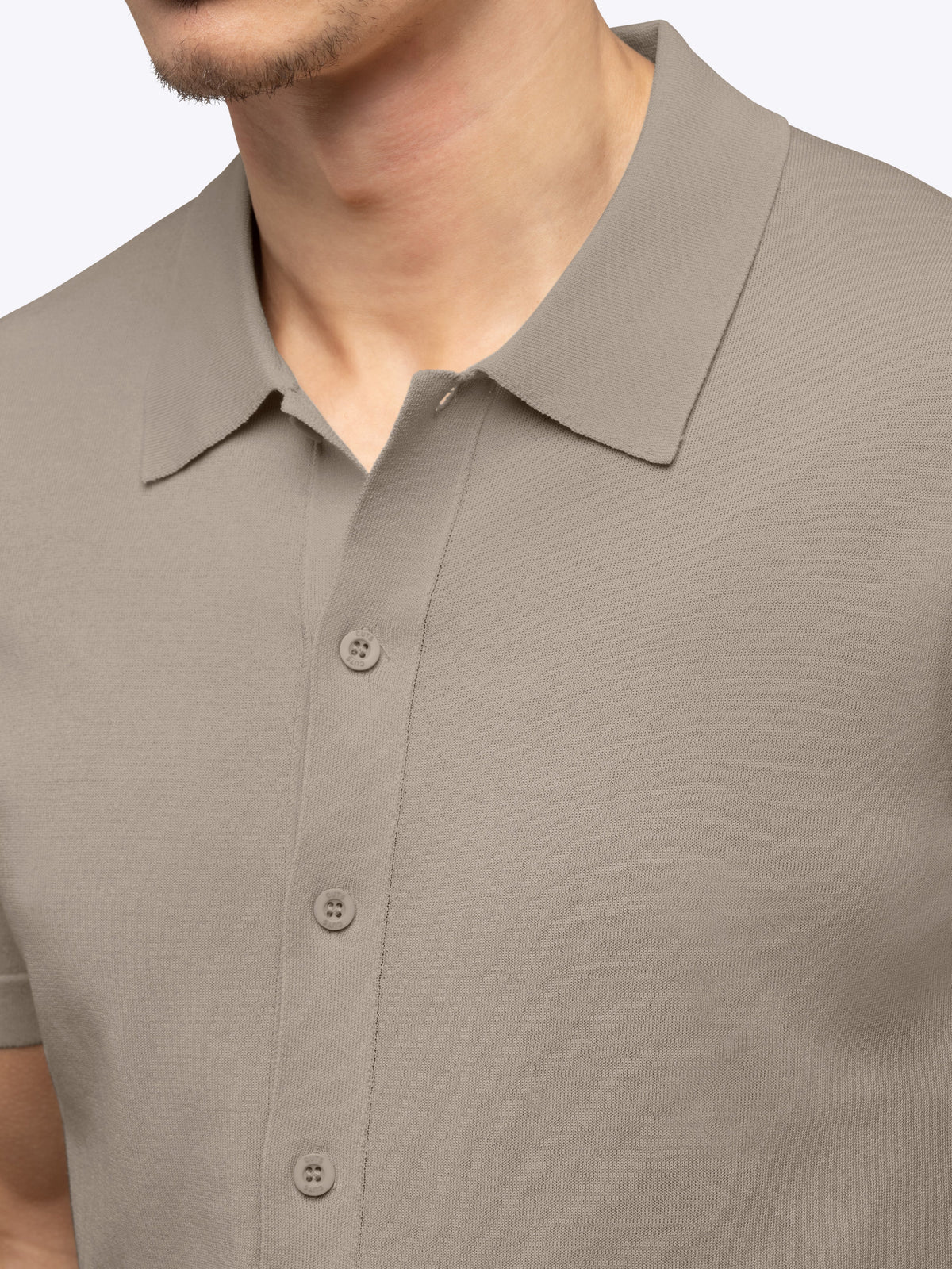 Riviera Knit Button Up | Pure Cashmere Signature-Fit