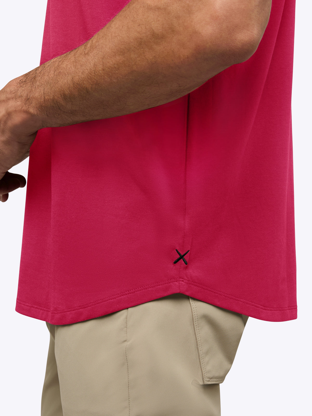 AO Curve-Hem Tee | Red Glory Signature-Fit PYCA Pro®
