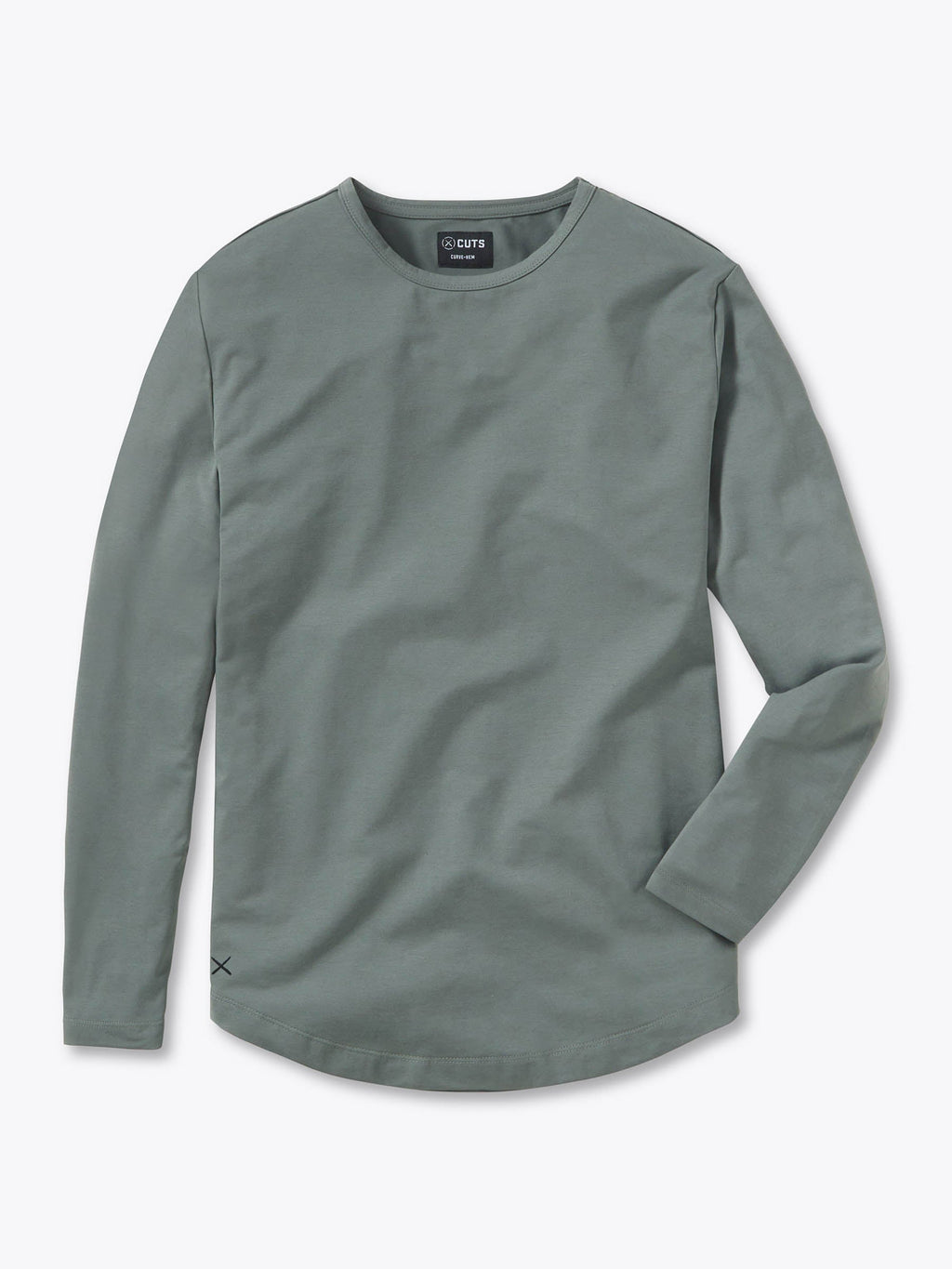 AO Long Sleeve Curve-Hem Tee | Sage Signature-fit PYCA Pro®