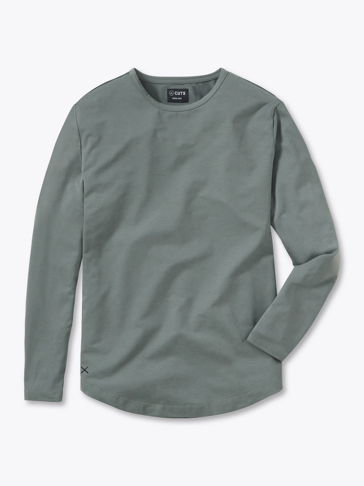 AO Long Sleeve Curve-Hem Tee | Sage Signature-fit PYCA Pro®