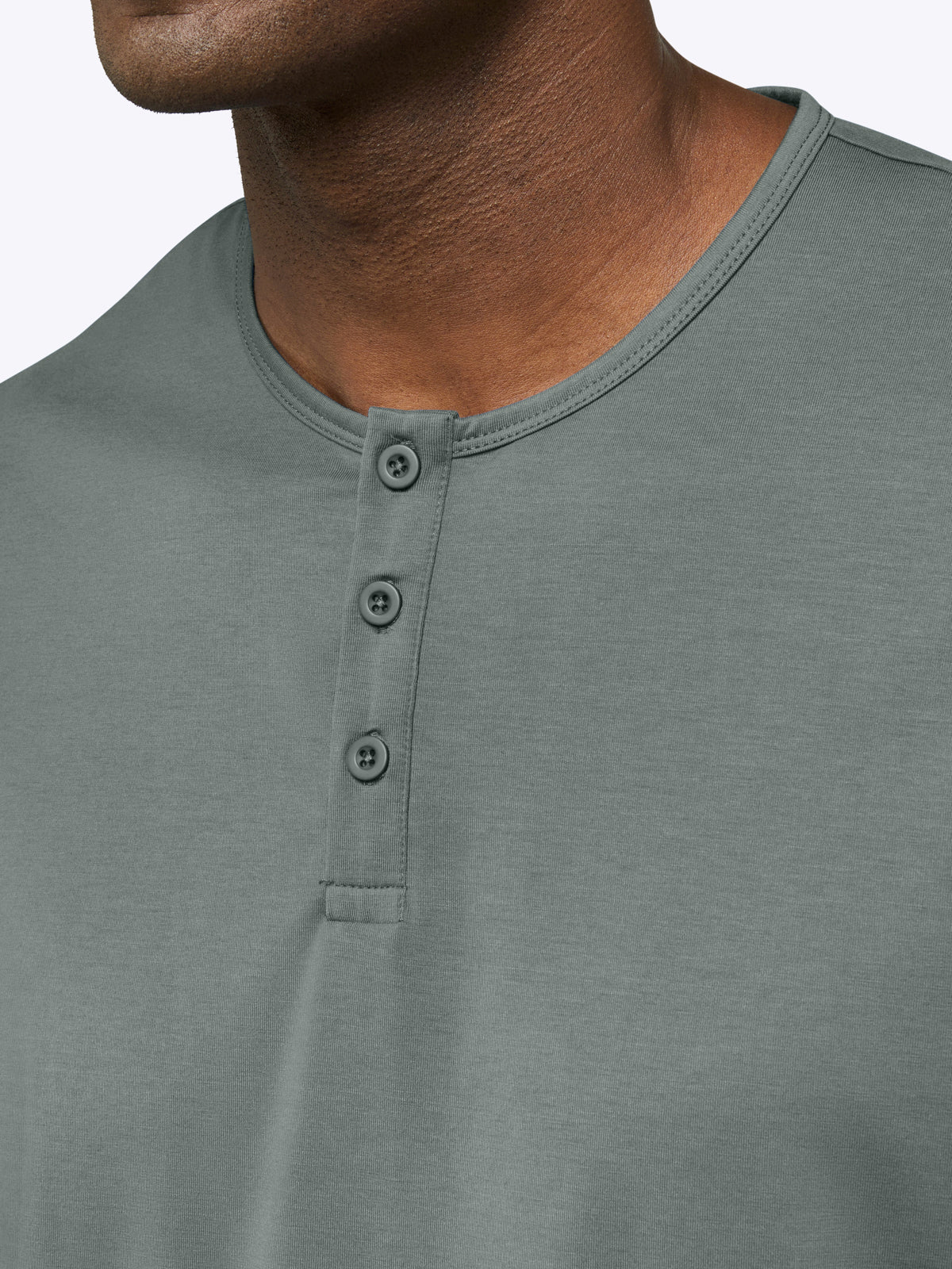 AO Henley Curve-Hem | Sage Signature-fit PYCA Pro®