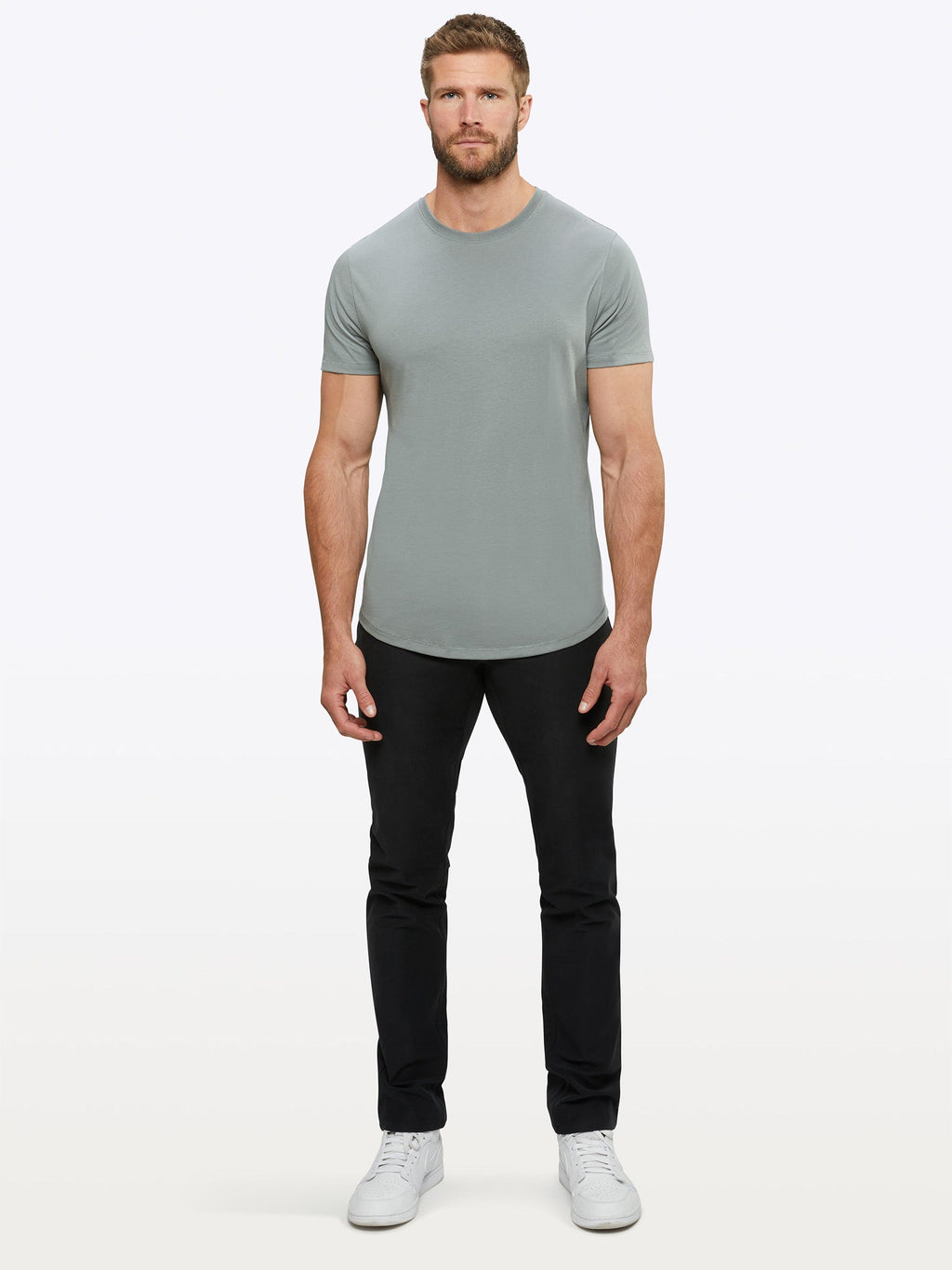 Featherlight Pima Tee | Sage Signature-fit