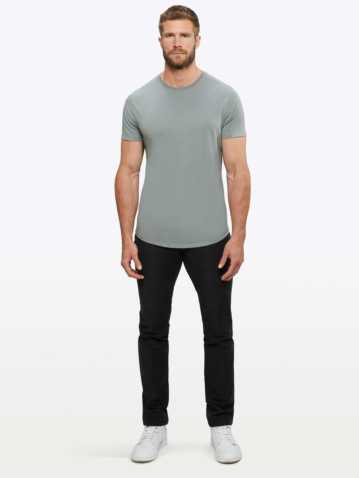 Featherlight Pima Tee | Sage Signature-fit