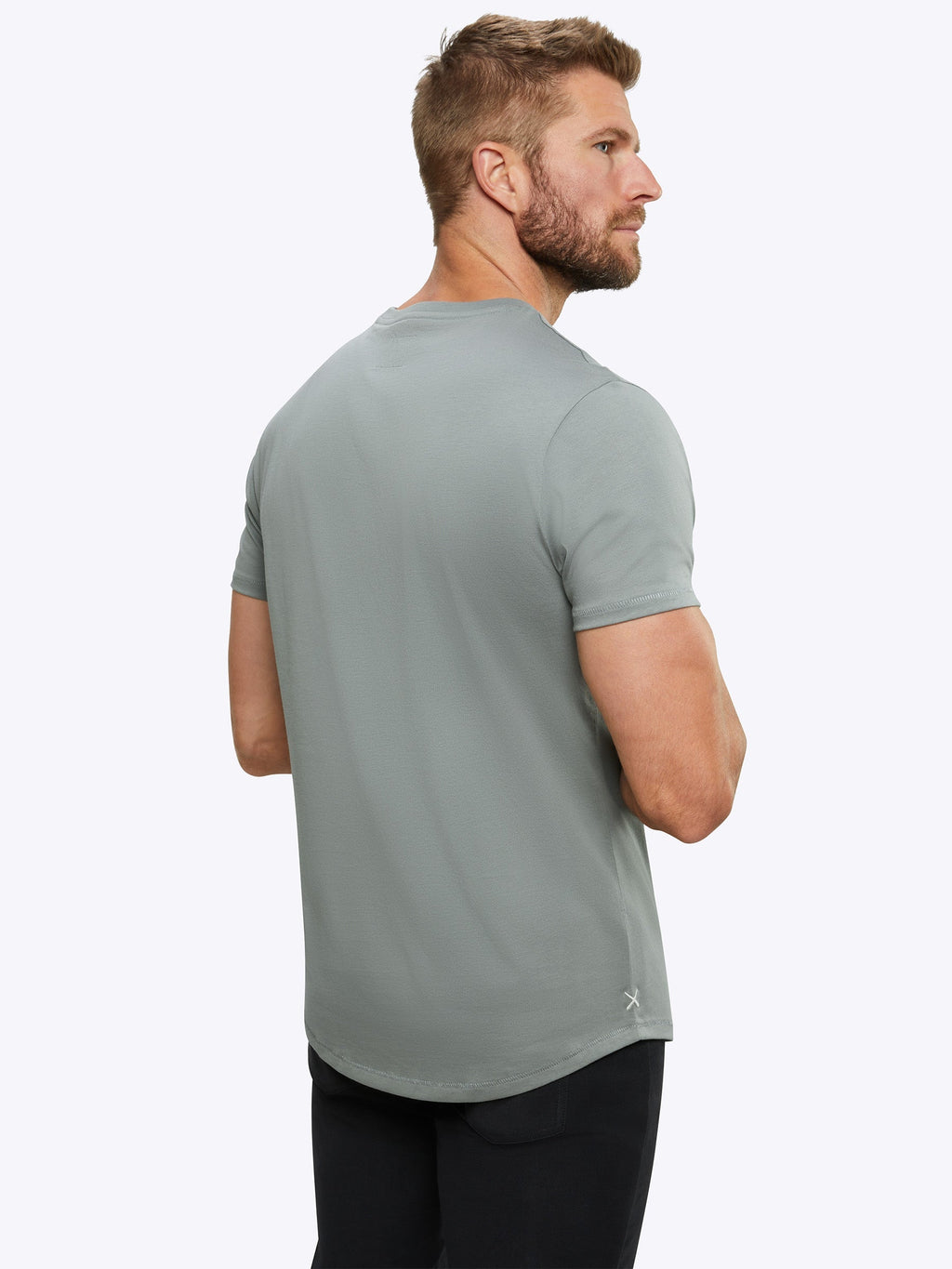 Featherlight Pima Tee | Sage Signature-fit
