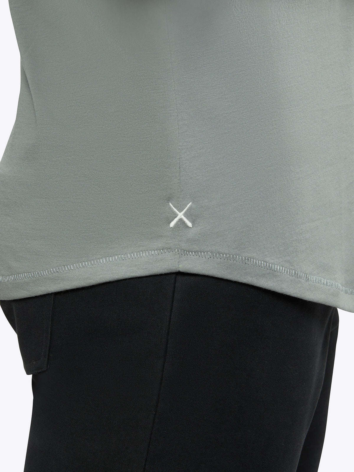 Featherlight Pima Tee | Sage Signature-fit