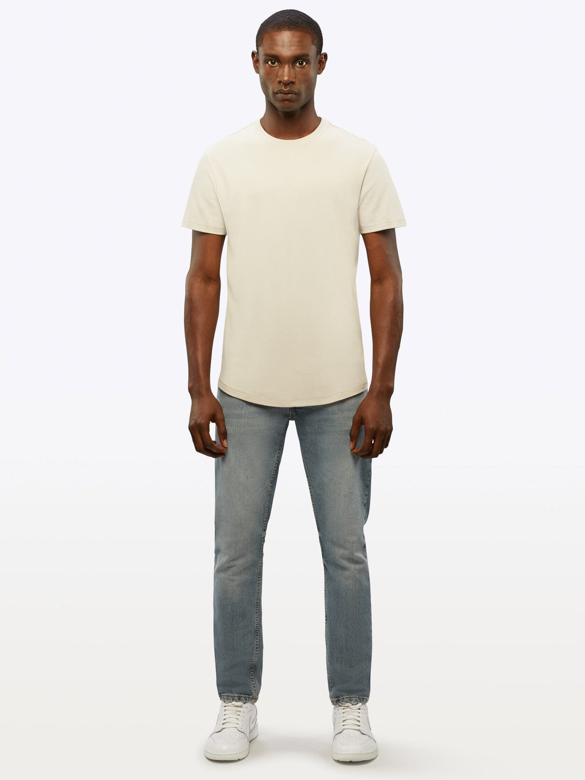 Interknit Pima Cotton Tee | Sand Dune Signature-fit Signature-Fit