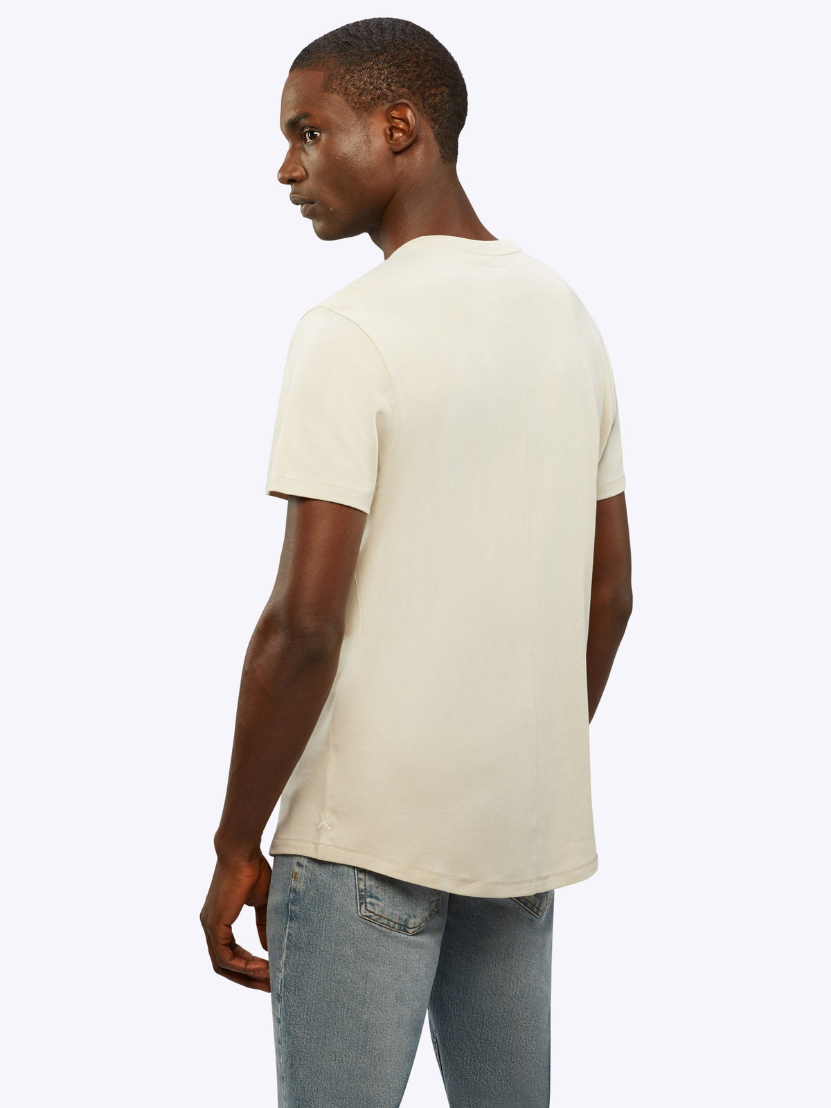 Interknit Pima Cotton Tee | Sand Dune Signature-fit Signature-Fit