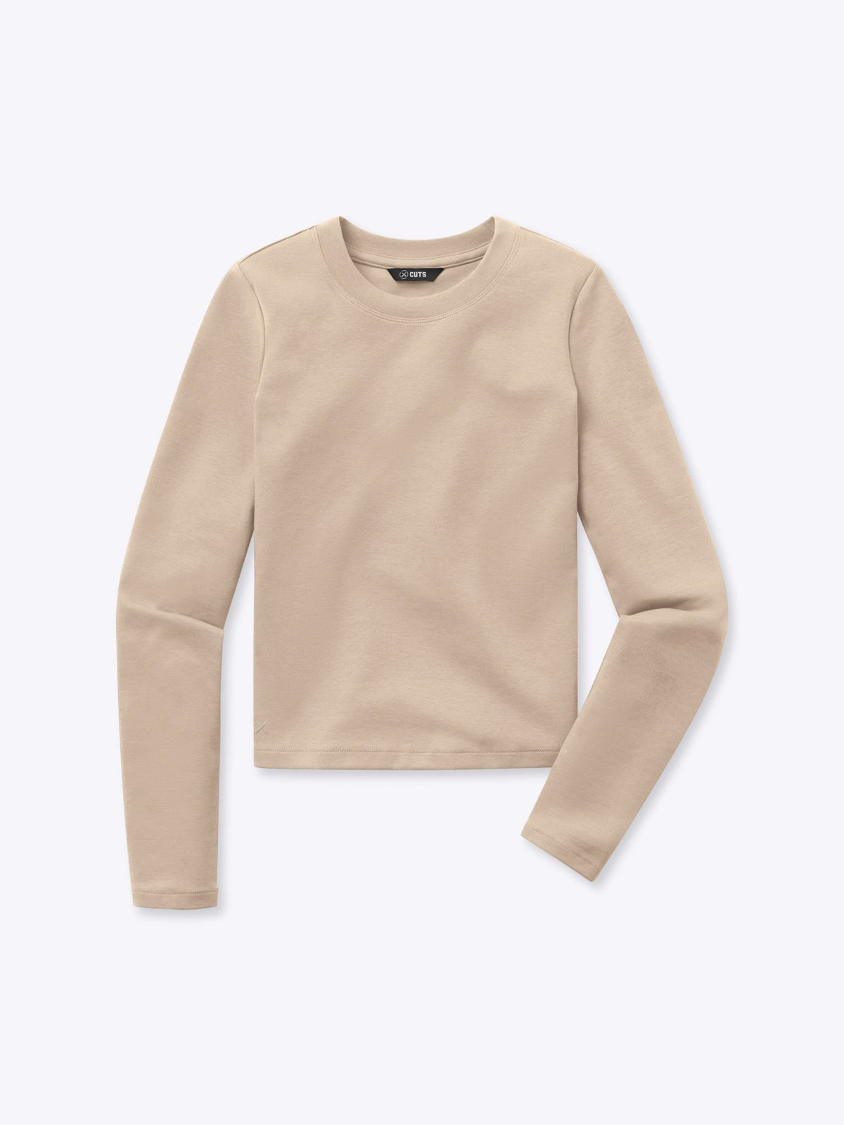Long Sleeve Tomboy Tee | Sand Dune Slim-Fit Tomboy-Cotton™