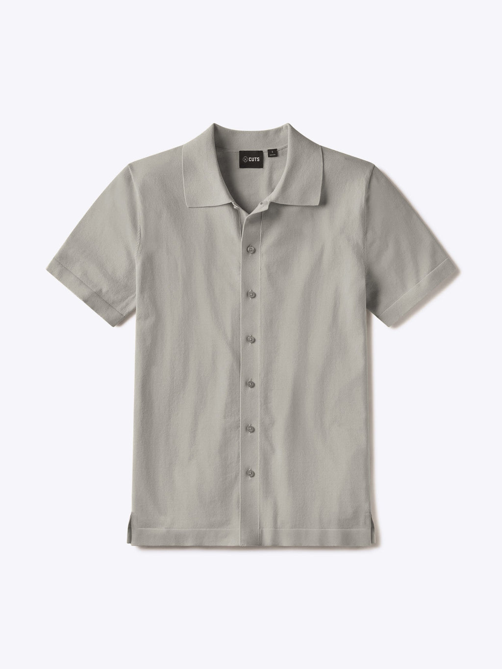 Riviera Knit Button Up | Morning Dove Signature-Fit