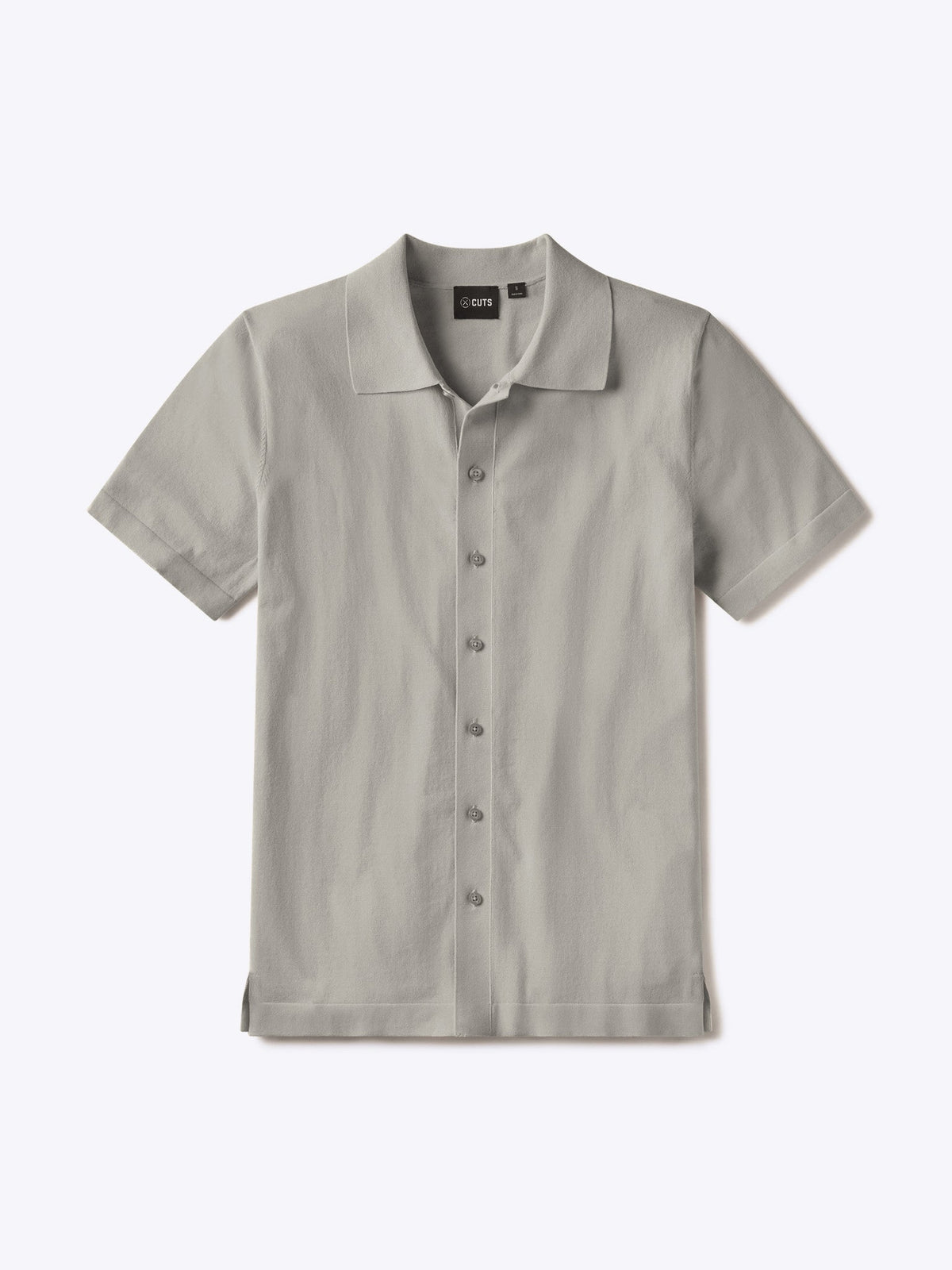 Riviera Knit Button Up | Morning Dove Signature-Fit