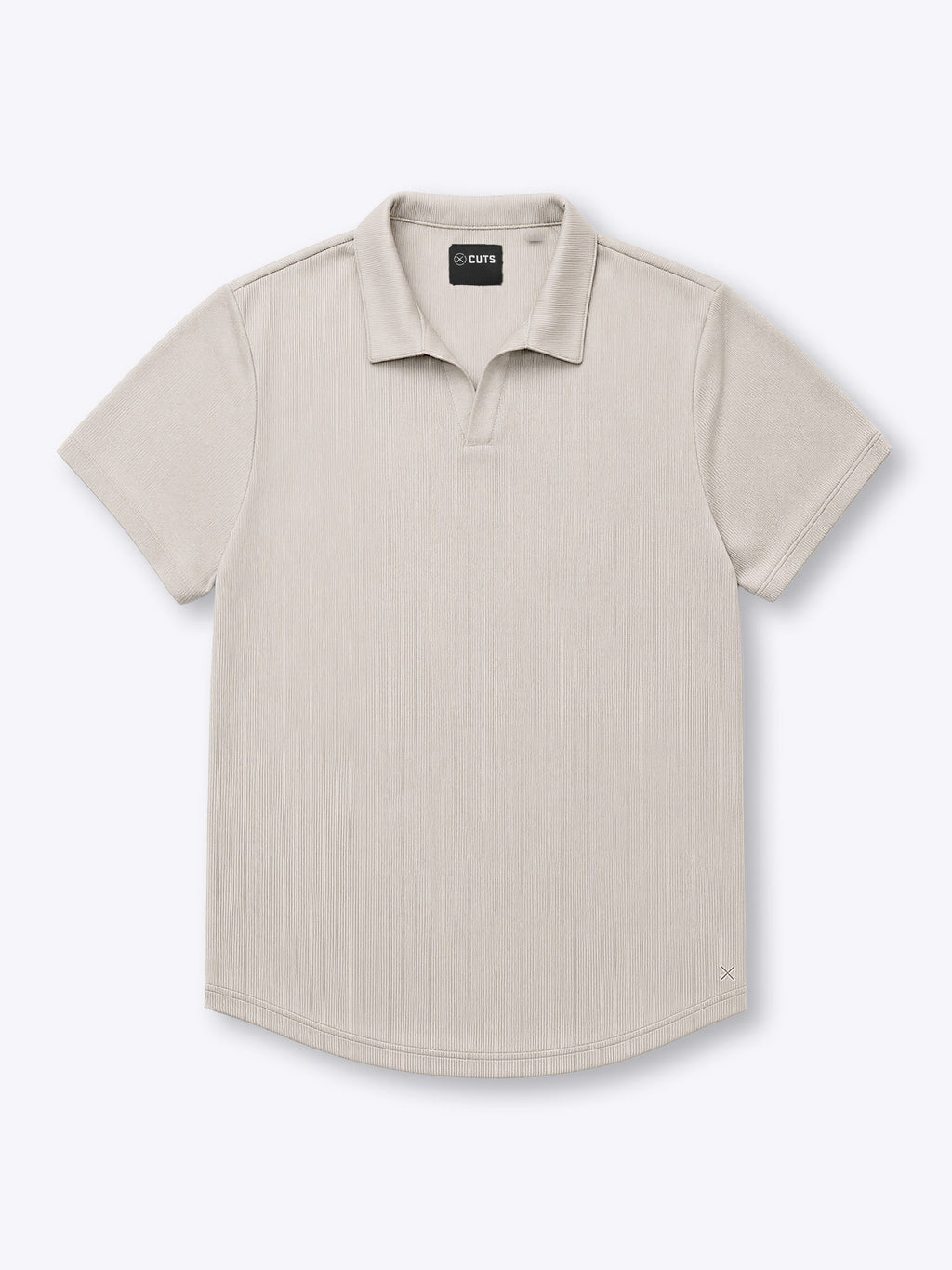 SoHo Ribbed Polo | Sand Dune Signature-Fit