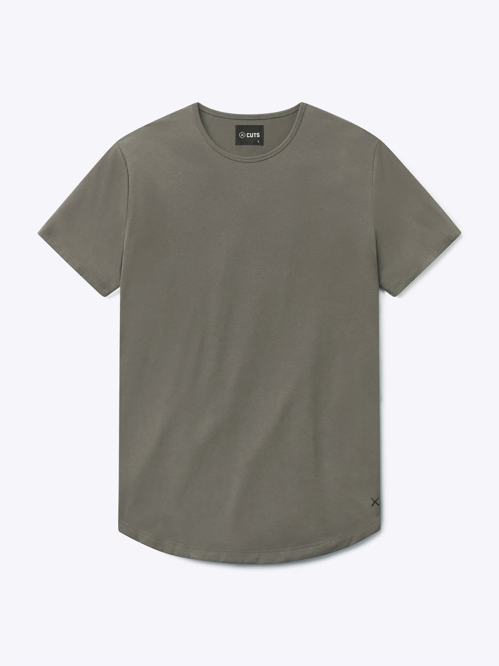 AO Curve-Hem Tee | Slate Signature-fit PYCA Pro®