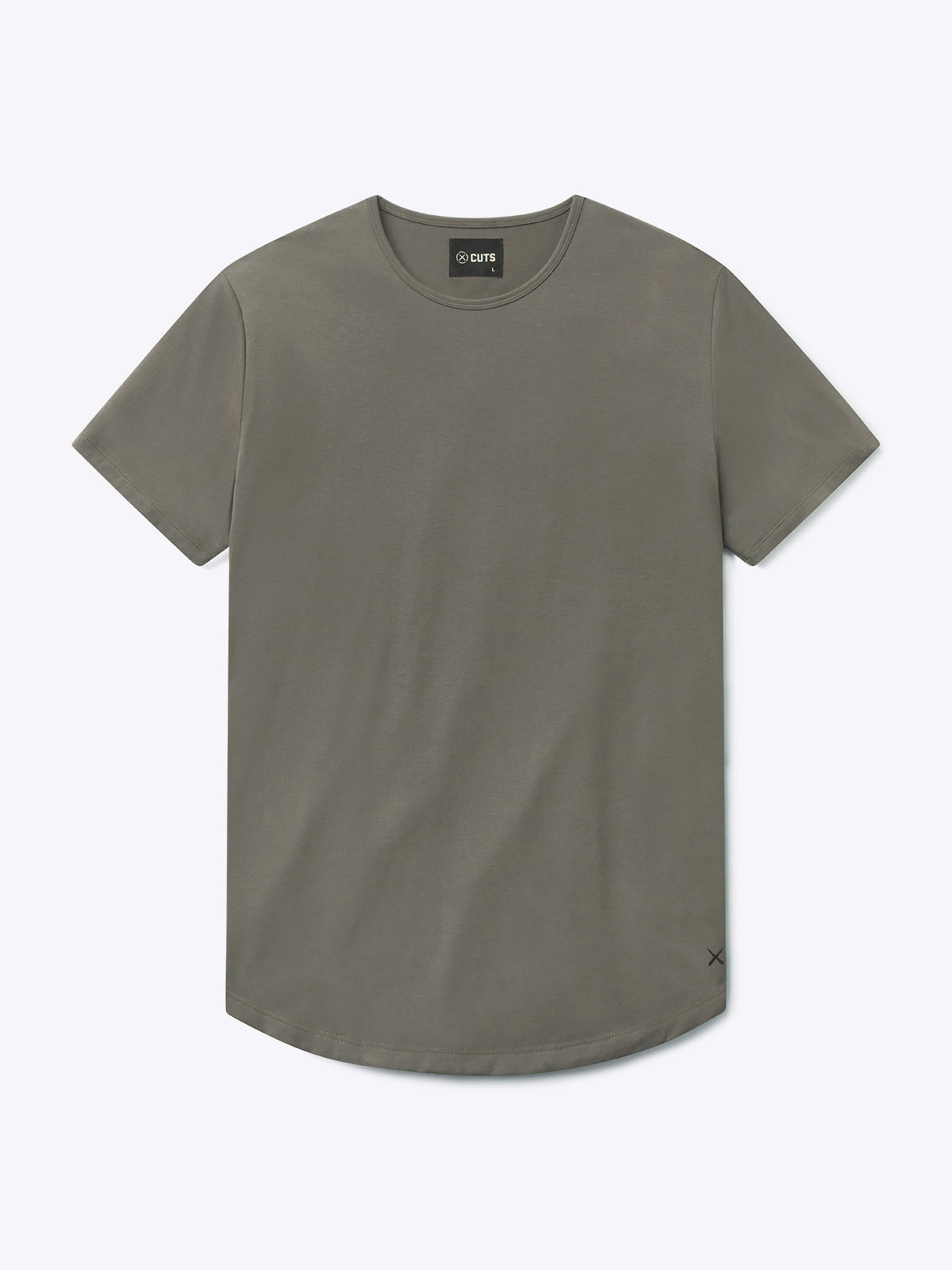 AO Curve-Hem Tee | Slate Signature-fit PYCA Pro®