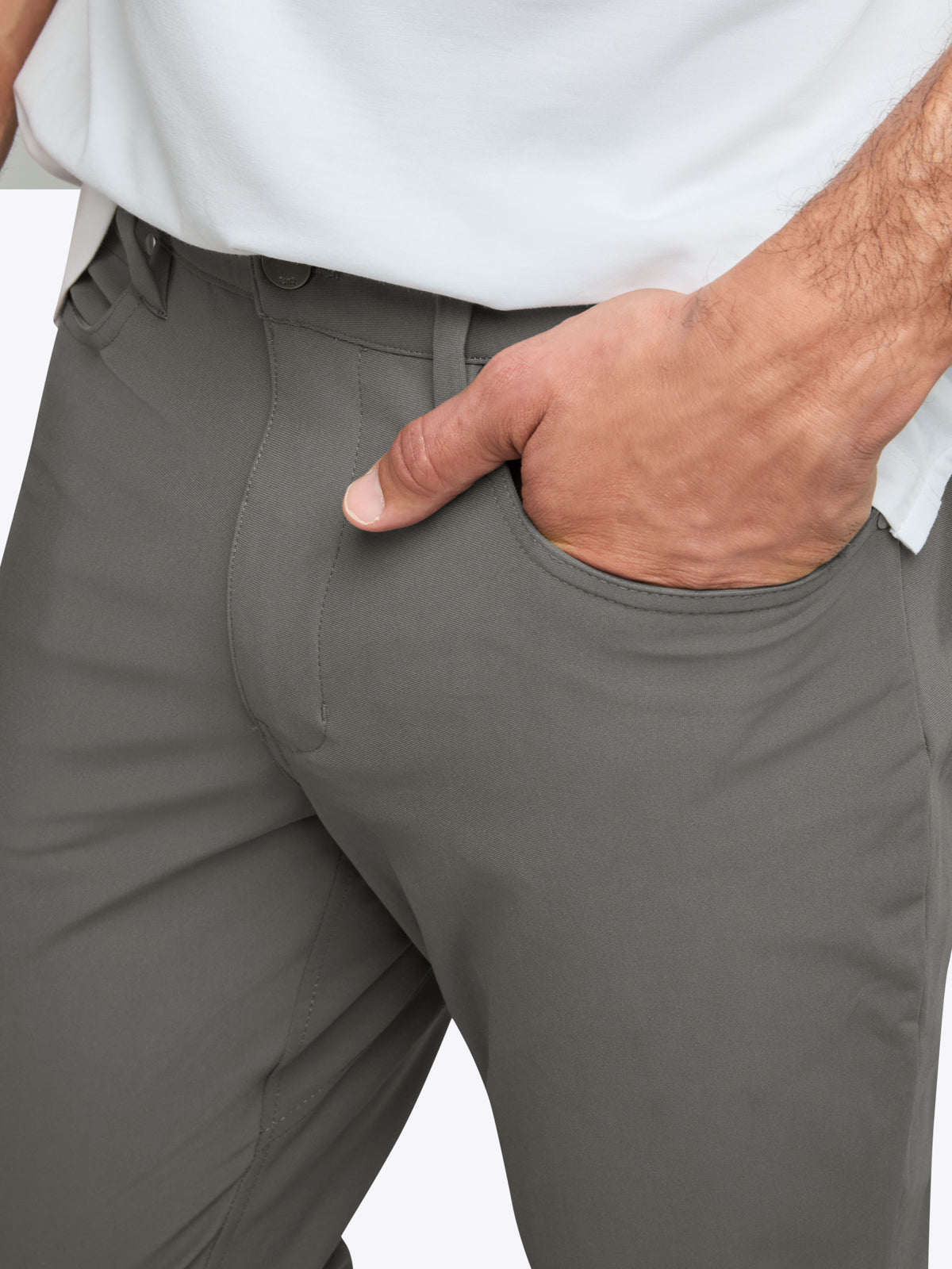 AO 5-Pocket Pant | Steel Slim-Fit Versaknit®