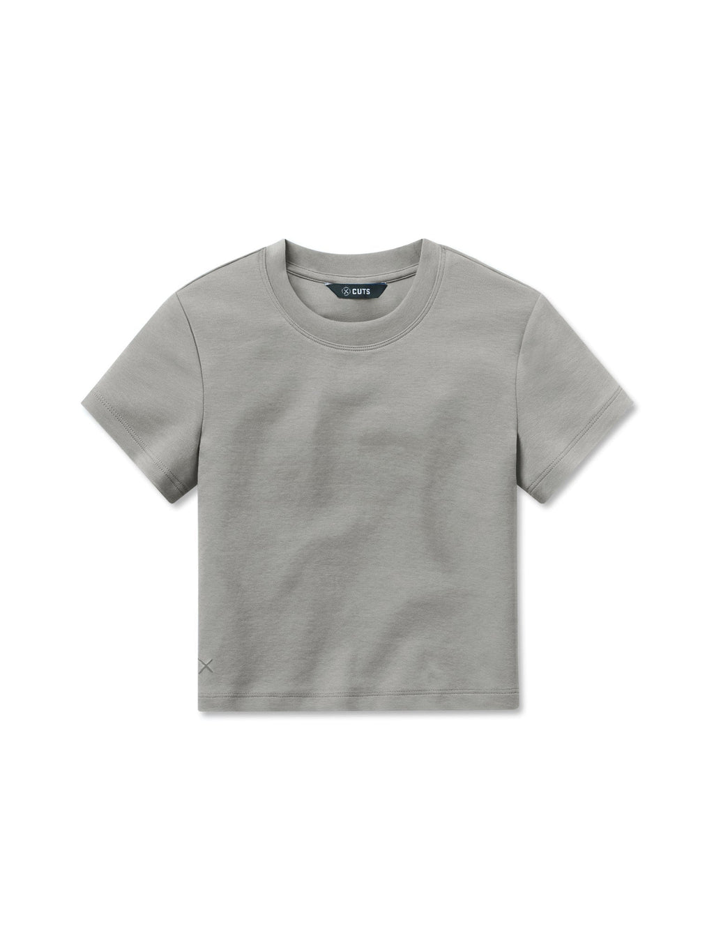 Tomboy Tee Cropped | Steel Slim-Fit Tomboy-Cotton™