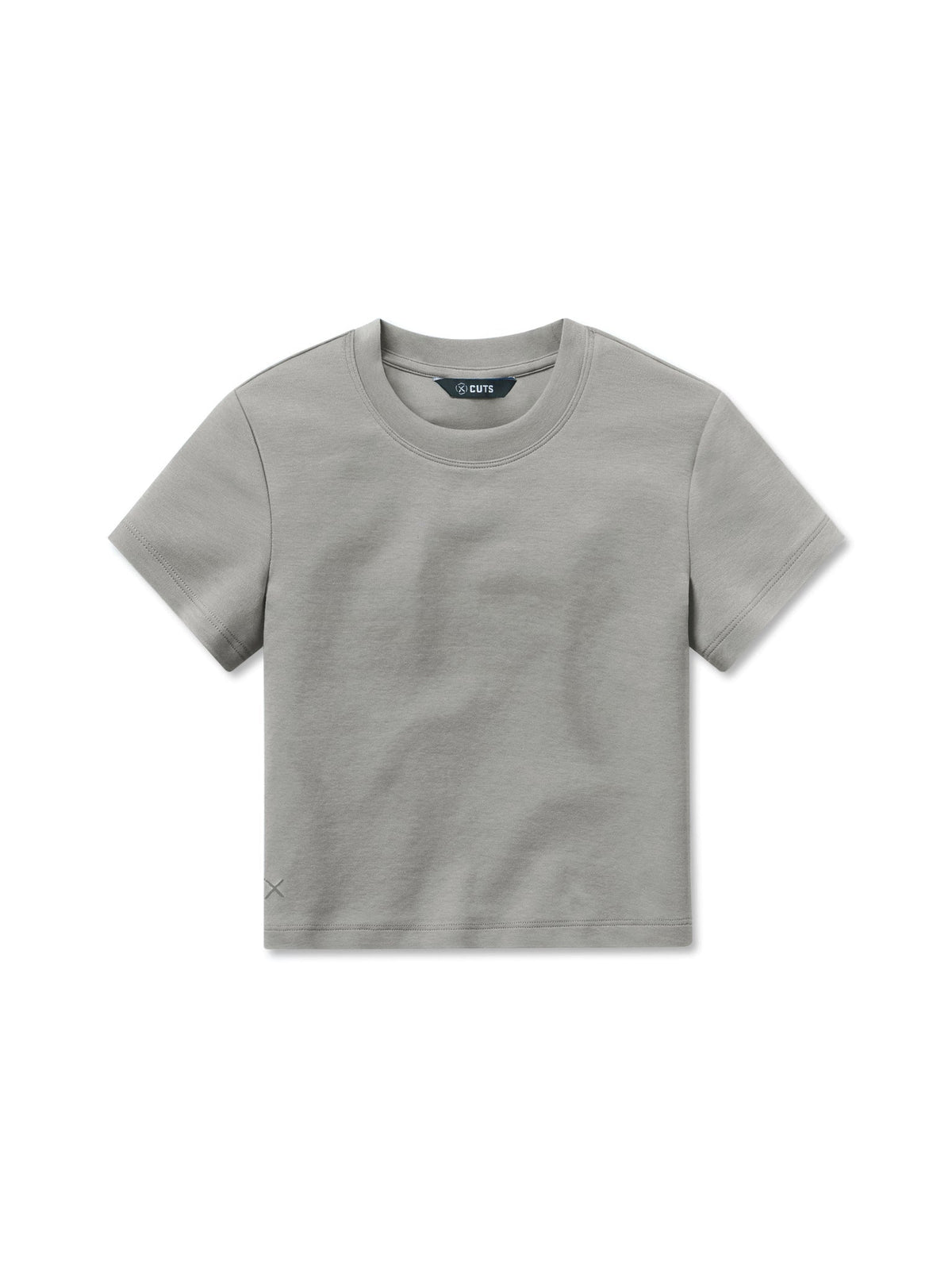 Tomboy Tee Cropped | Steel Slim-Fit Tomboy-Cotton™