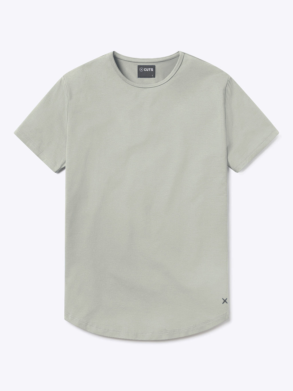 AO Curve-Hem Tee | Morning Dove Signature-Fit PYCA Pro®
