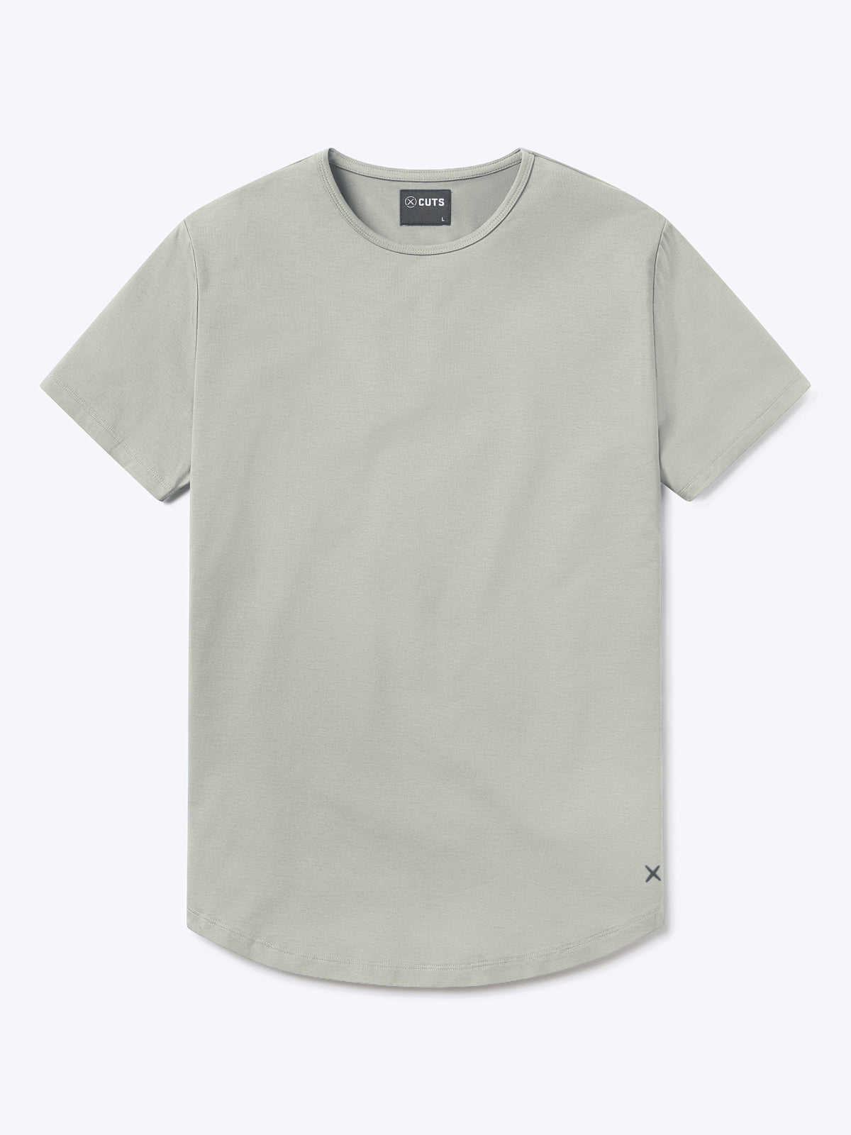 AO Curve-Hem Tee | Morning Dove Signature-Fit PYCA Pro®