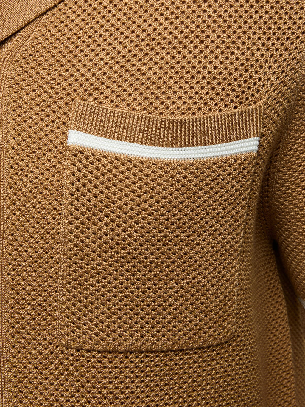 Portofino Crochet Button Up | Toasted Almond Classic-fit