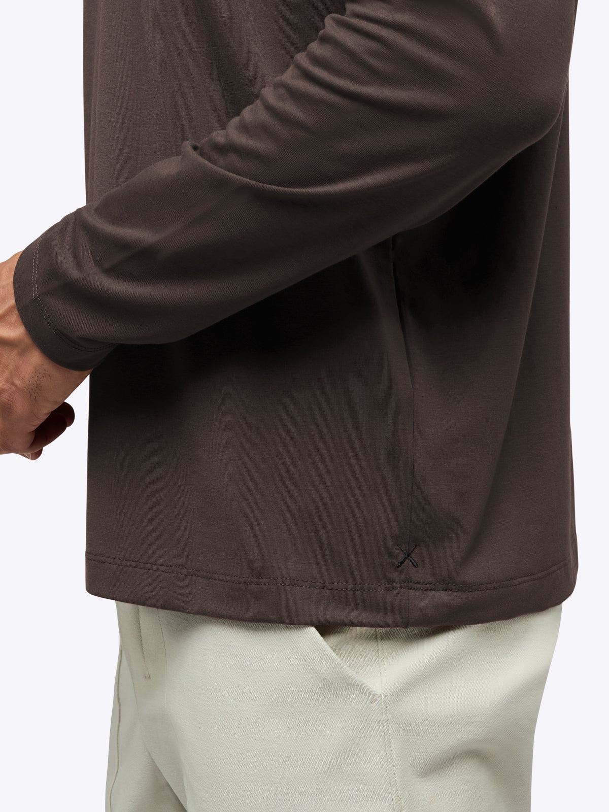 AO Forever Long Sleeve Tee | Truffle Classic-Fit PYCA Pro®