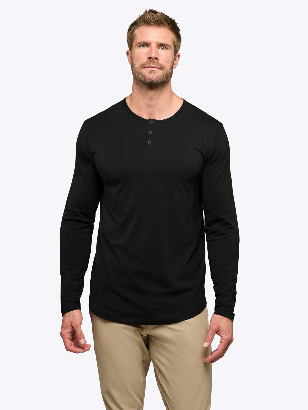 AO Long Sleeve Henley 5-Pack