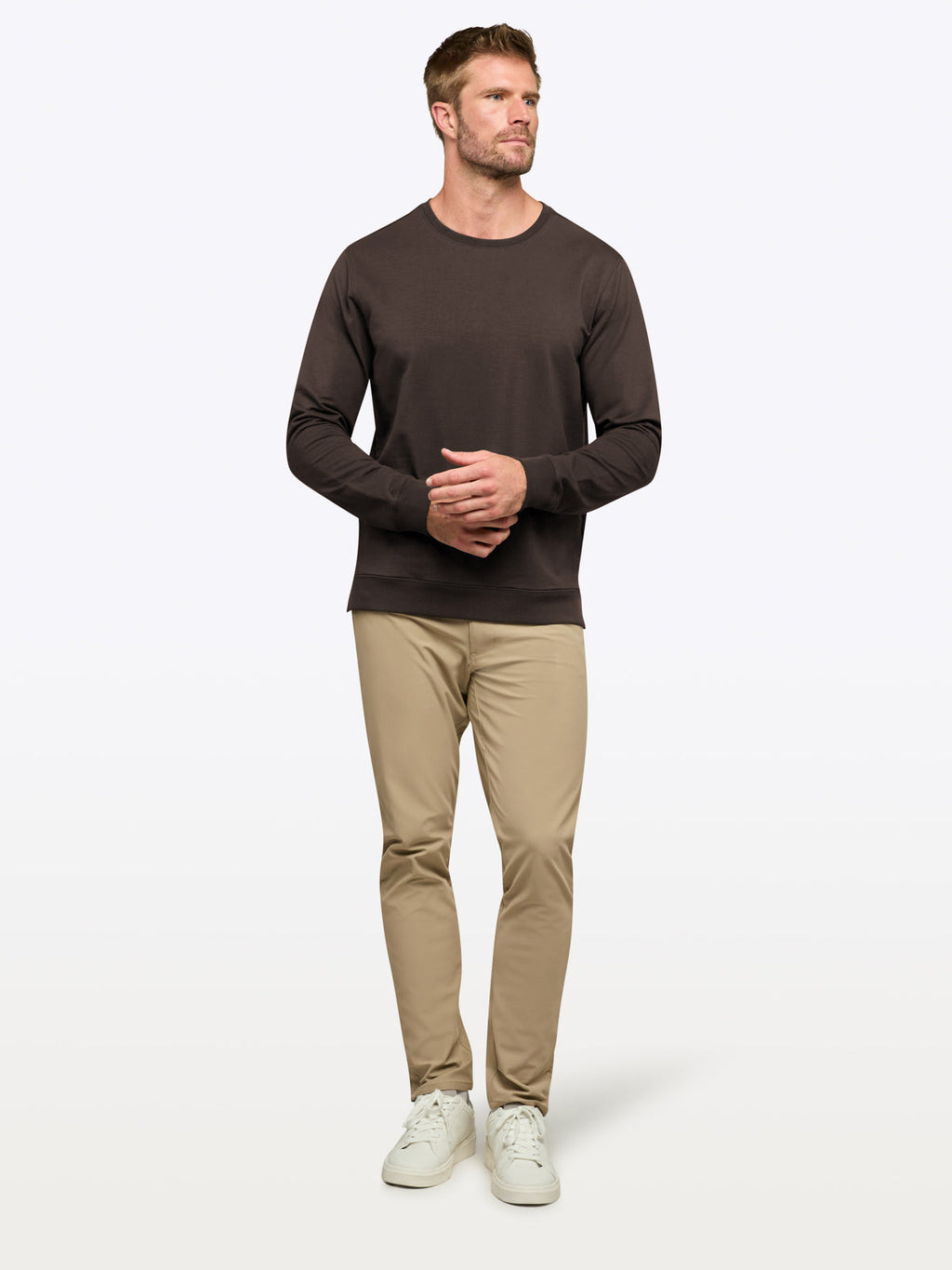Hyperloop Pullover Split-Hem | Truffle Signature-Fit