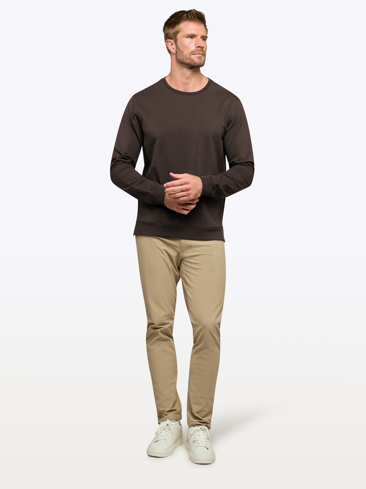 Hyperloop Pullover Split-Hem | Truffle Signature-Fit