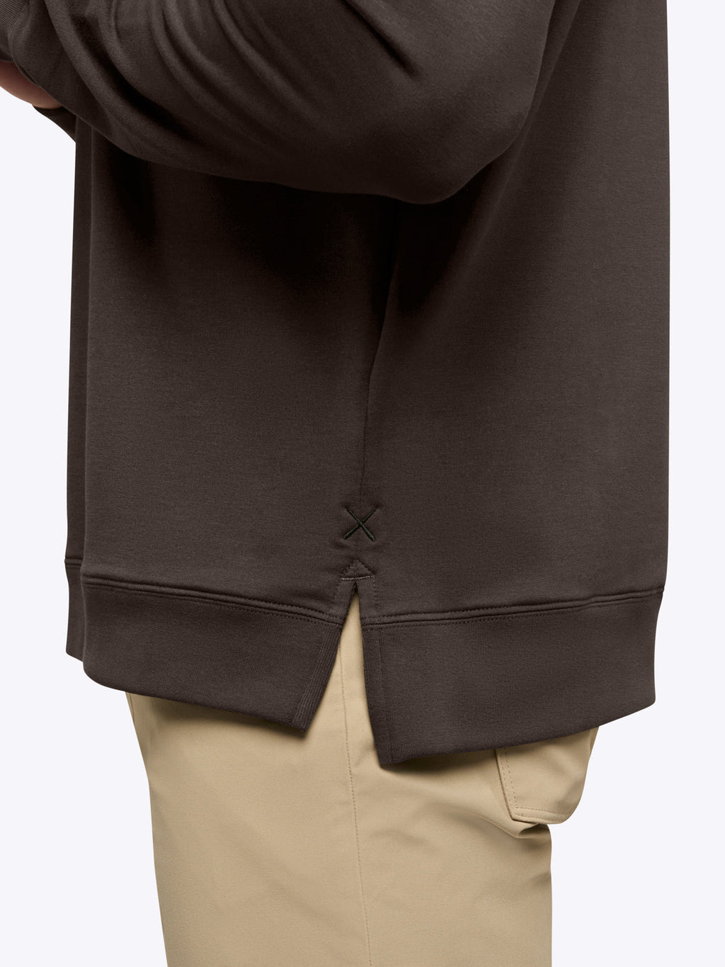 Hyperloop Pullover Split-Hem | Truffle Signature-Fit