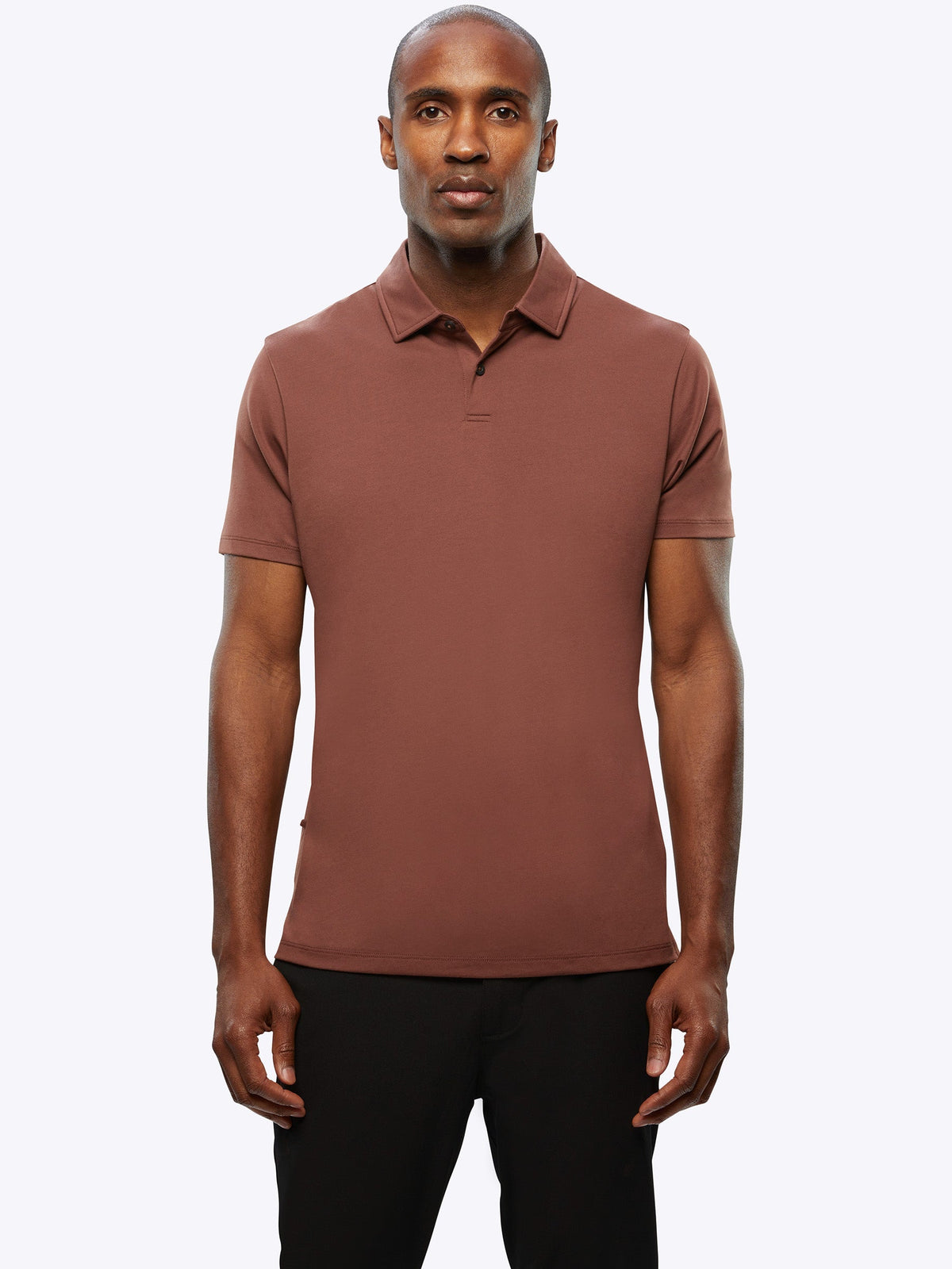 COZ Polo Split-Hem | Umber Signature-fit