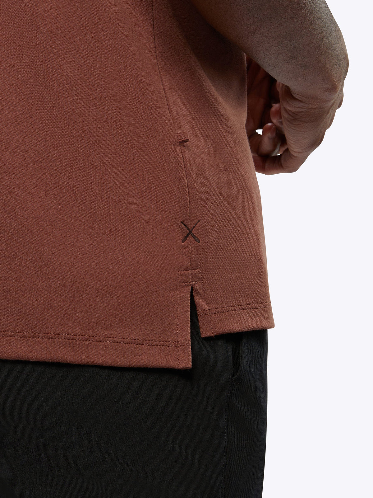 COZ Polo Split-Hem | Umber Signature-fit
