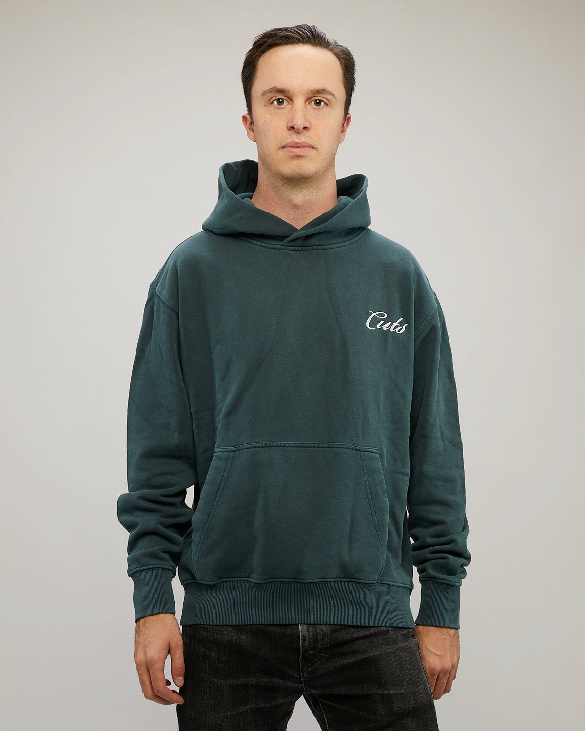 Vintage Hoodie - Embroidered | Bonsai Wash Classic-fit Cotton Fleece
