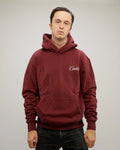 Vintage Hoodie - Embroidered | Cabernet Classic-fit Cotton Fleece