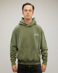 Vintage Hoodie - Embroidered | Pine Wash Classic-fit Cotton Fleece