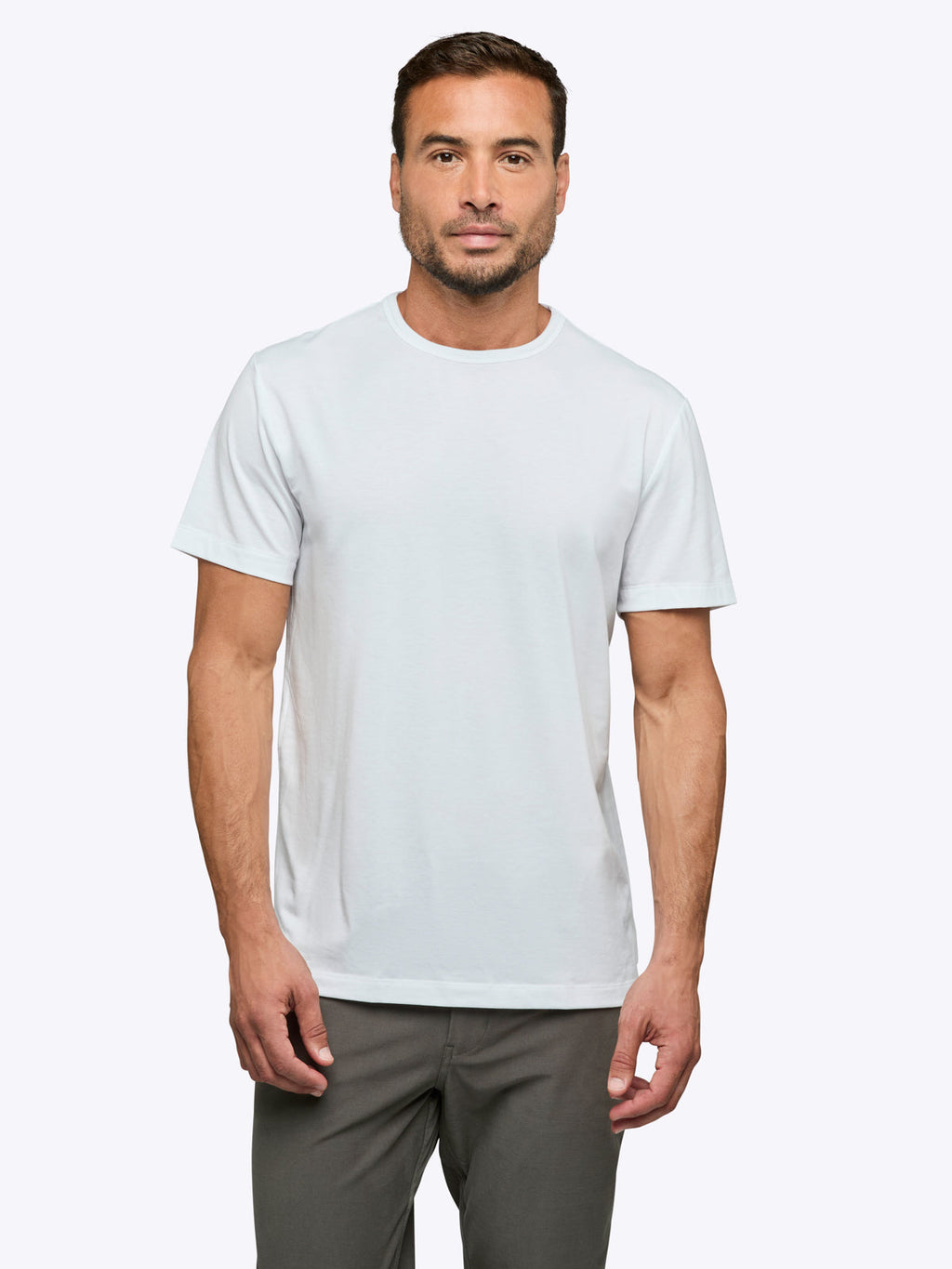 Chad is 6’2” 175 and wears a size L