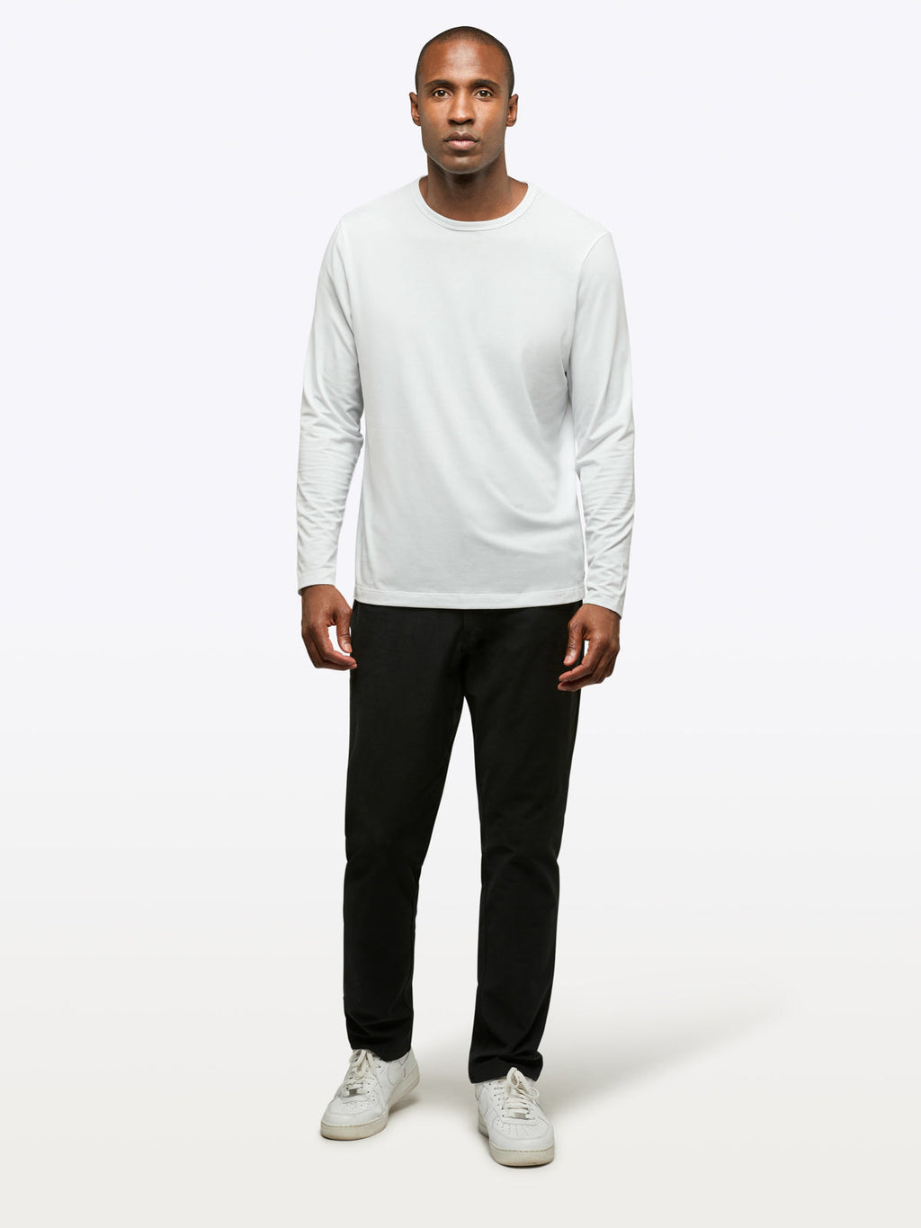 AO Forever Long Sleeve Tee | White Classic-Fit PYCA Pro®