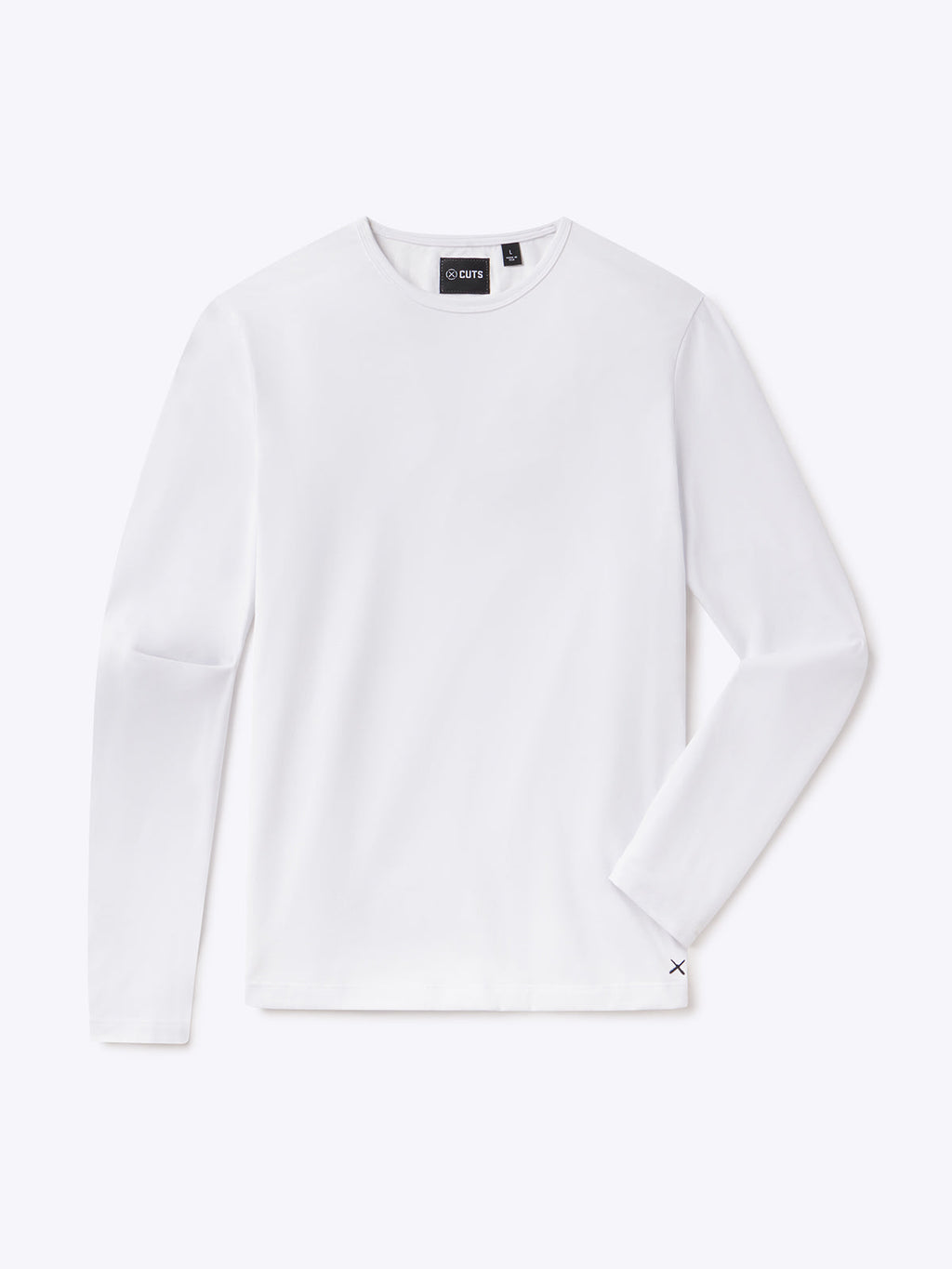 AO Forever Long Sleeve Tee | White Classic-Fit PYCA Pro®
