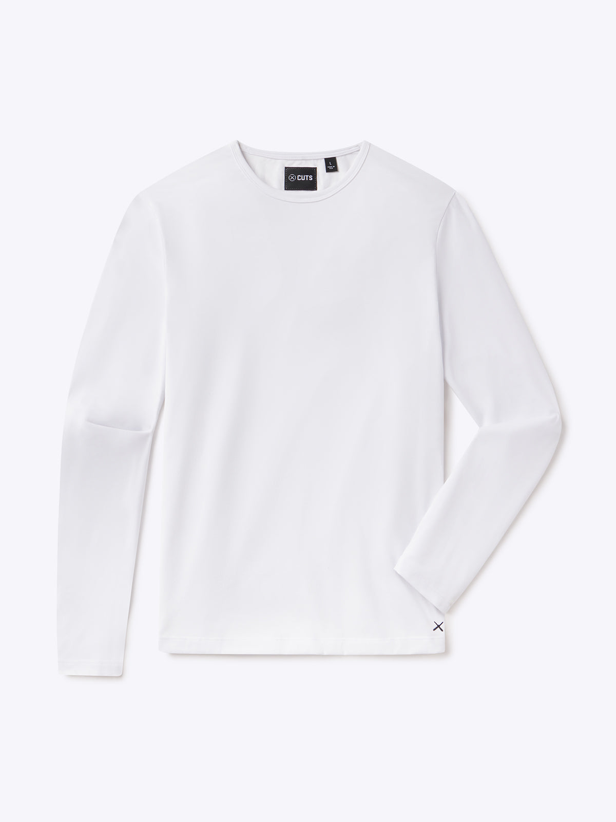 AO Forever Long Sleeve Tee | White Classic-Fit PYCA Pro®