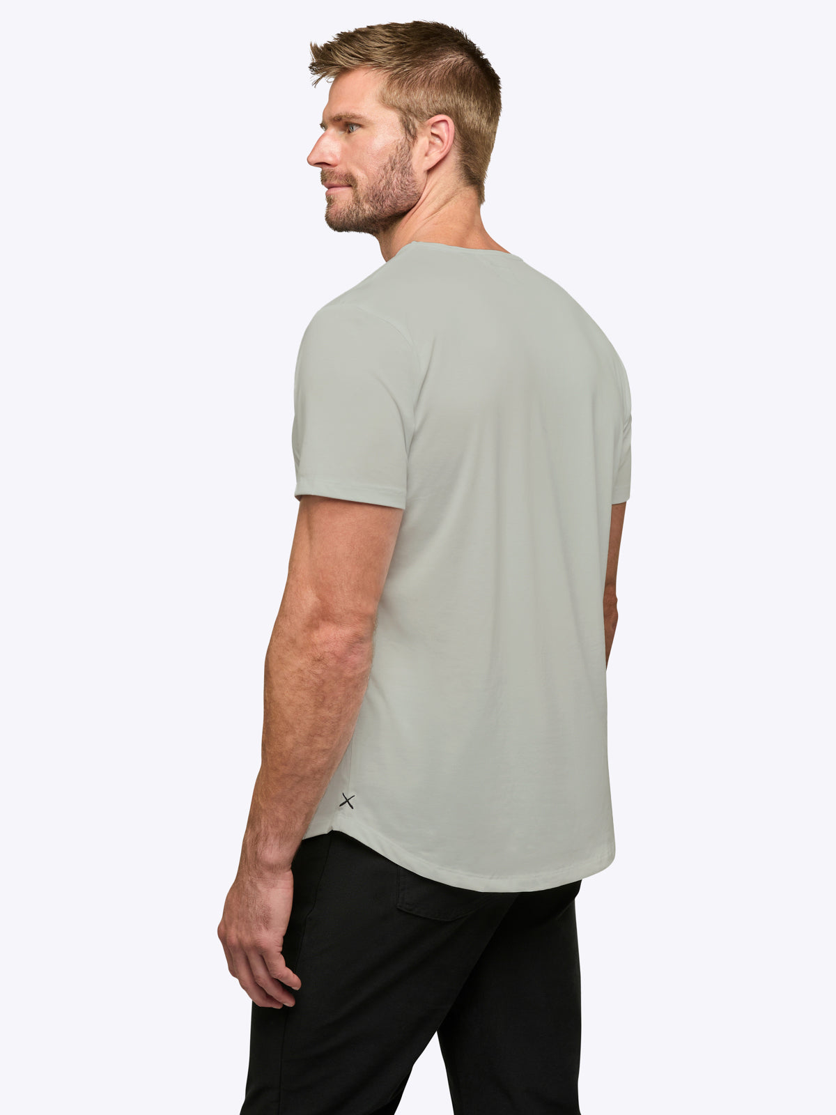AO Curve-Hem Tee | Morning Dove Signature-Fit PYCA Pro®