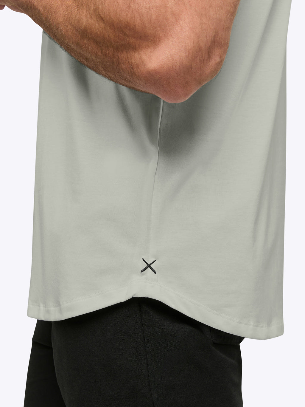 AO Curve-Hem Tee | Morning Dove Signature-Fit PYCA Pro®