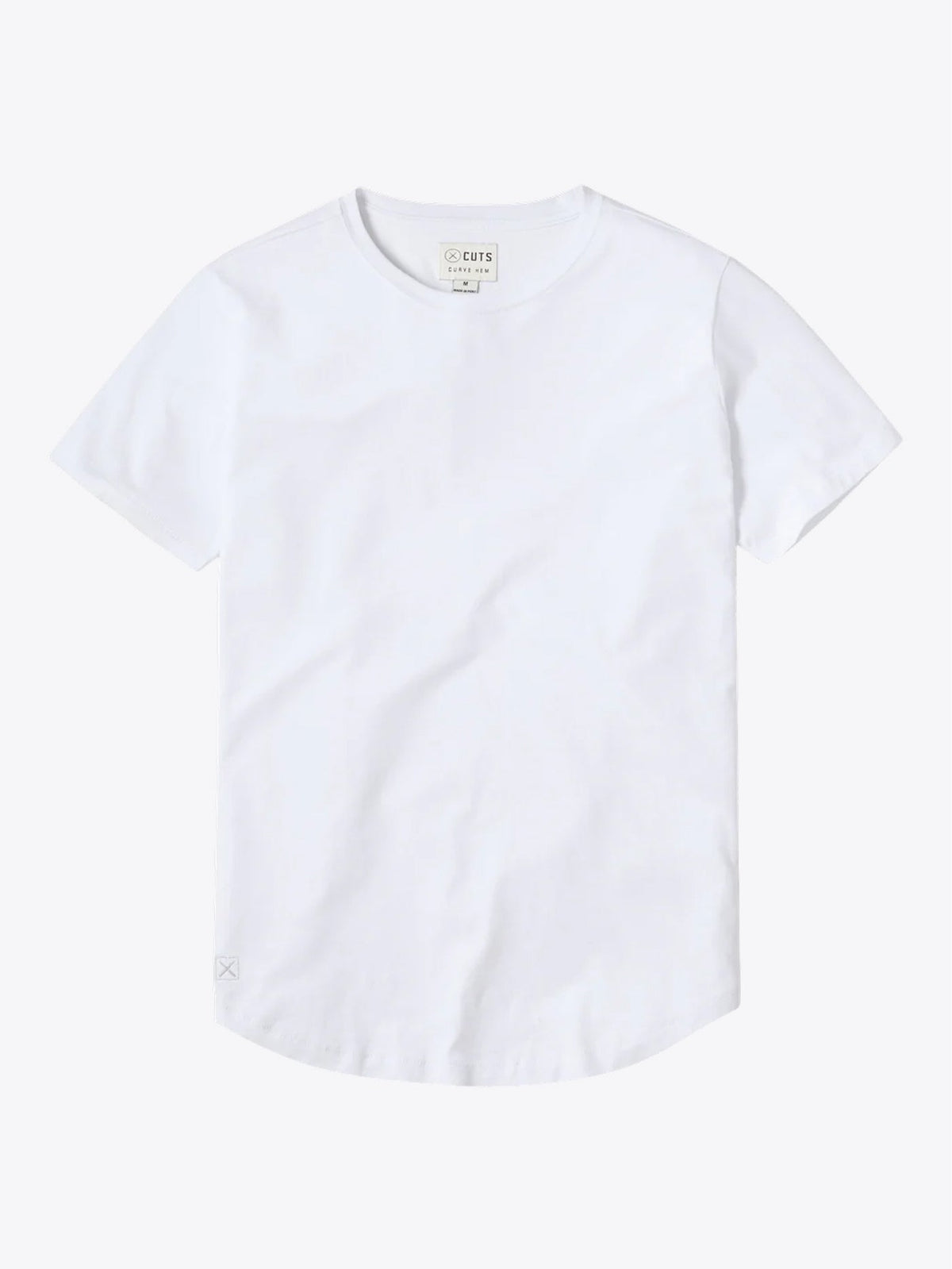 Featherlight Pima Tee | White Signature-fit
