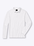 AO Long Sleeve Polo | White Signature-Fit PYCA Pro®