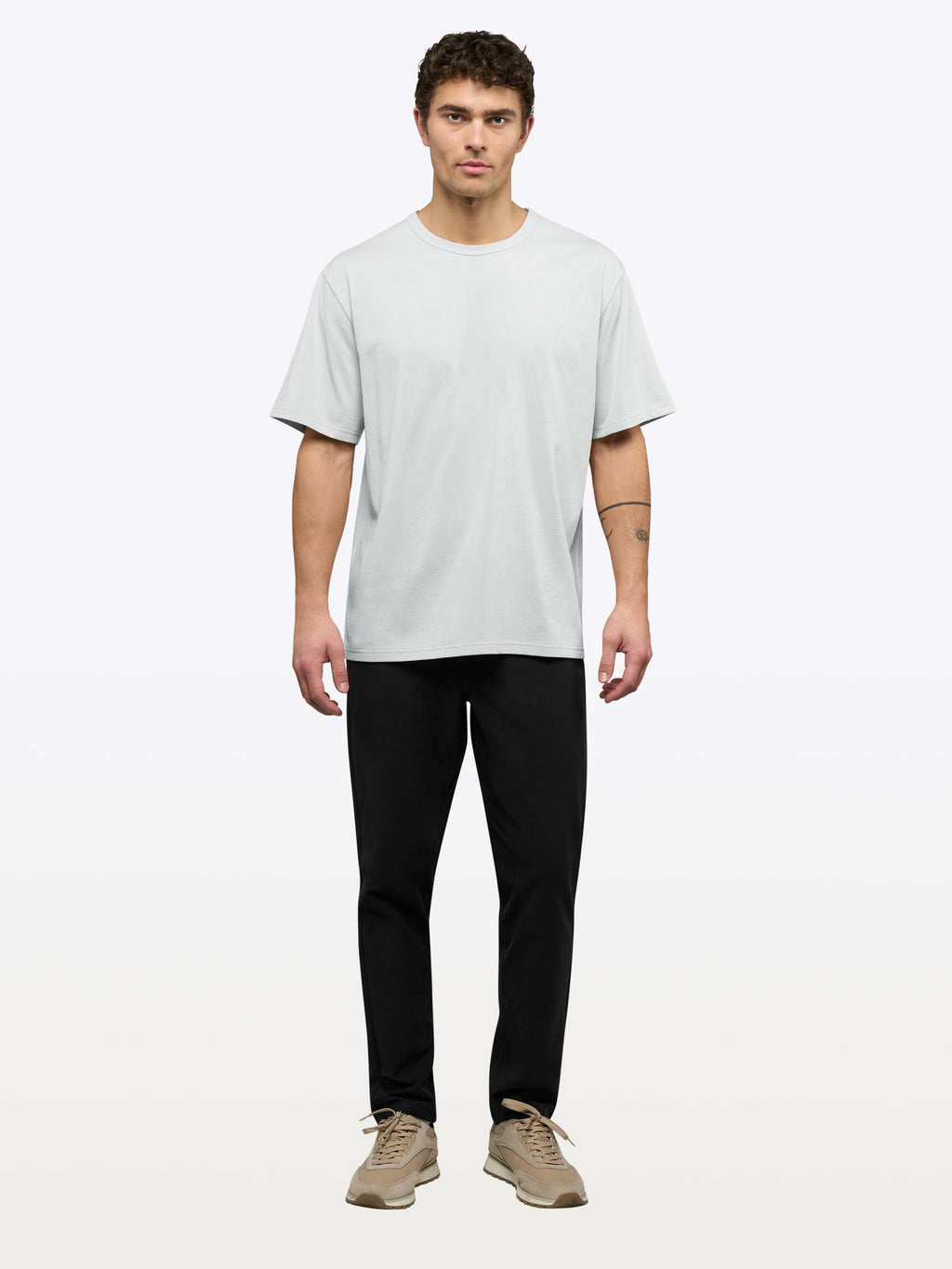 Overtime Oversized Tee | White Relaxed-Fit