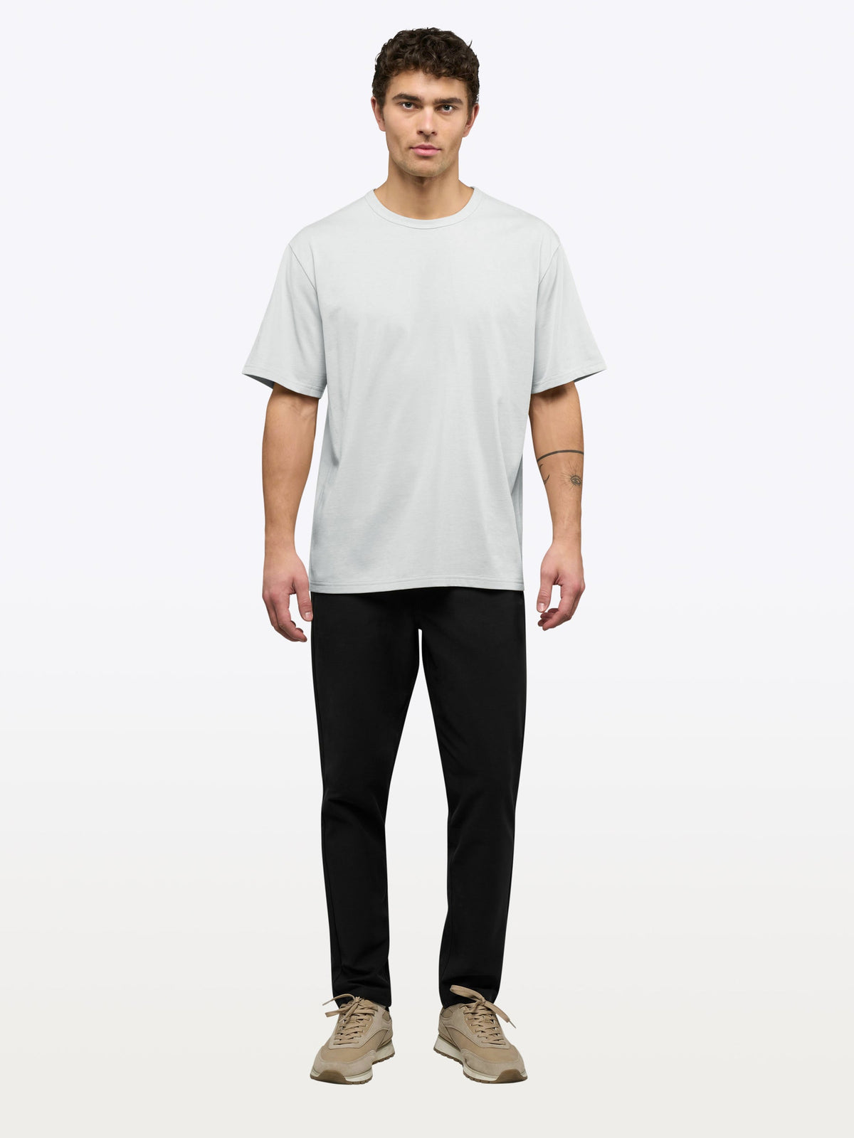 Overtime Oversized Tee | White Relaxed-Fit
